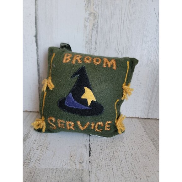 Plush mini broom service which home decor hanging Halloween unique - Picture 2 of 6